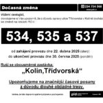 Výlukové jízdní řády